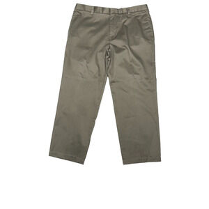 Dockers D3 Signature Khaki Mens 40x30 Classic Straight Leg Brown Pant Flat Front